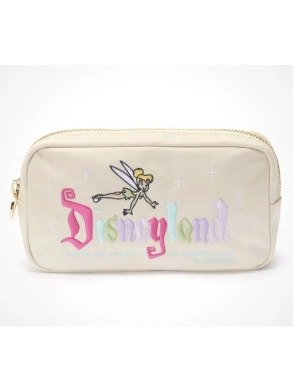Stoney Clover Lane Tinker Bell Disneyland 70th Anniversary Pouch Clutch Bag NWT